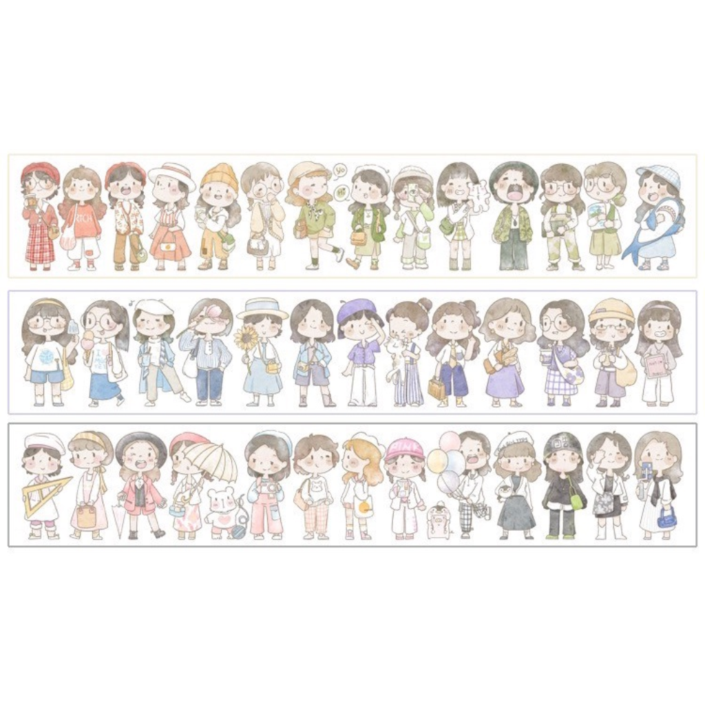 Lulu Penguin Outfit Masking Tape