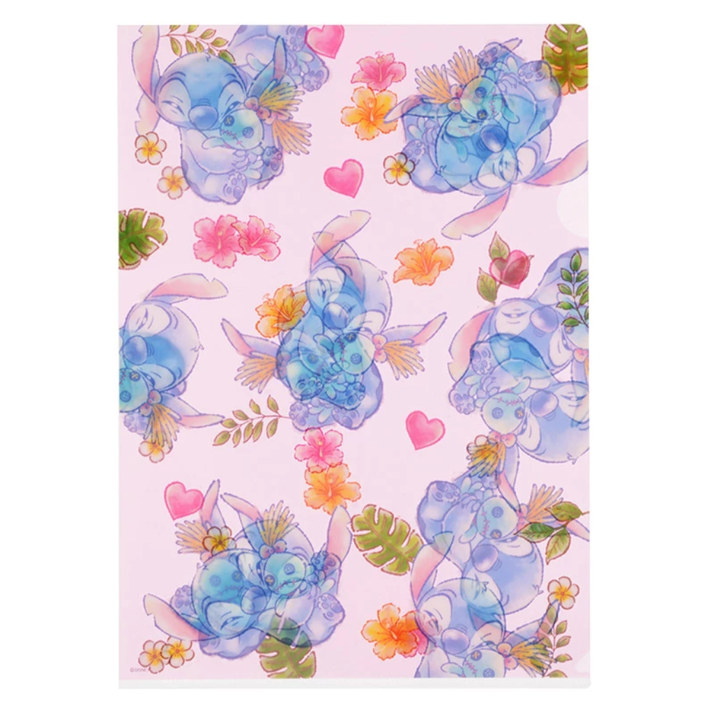 Disney Stitch &amp; Scrump Clear File Set