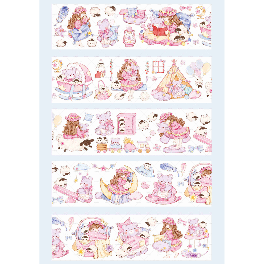 Moodtape Sleep Walking Girl 100cm PET Sampler