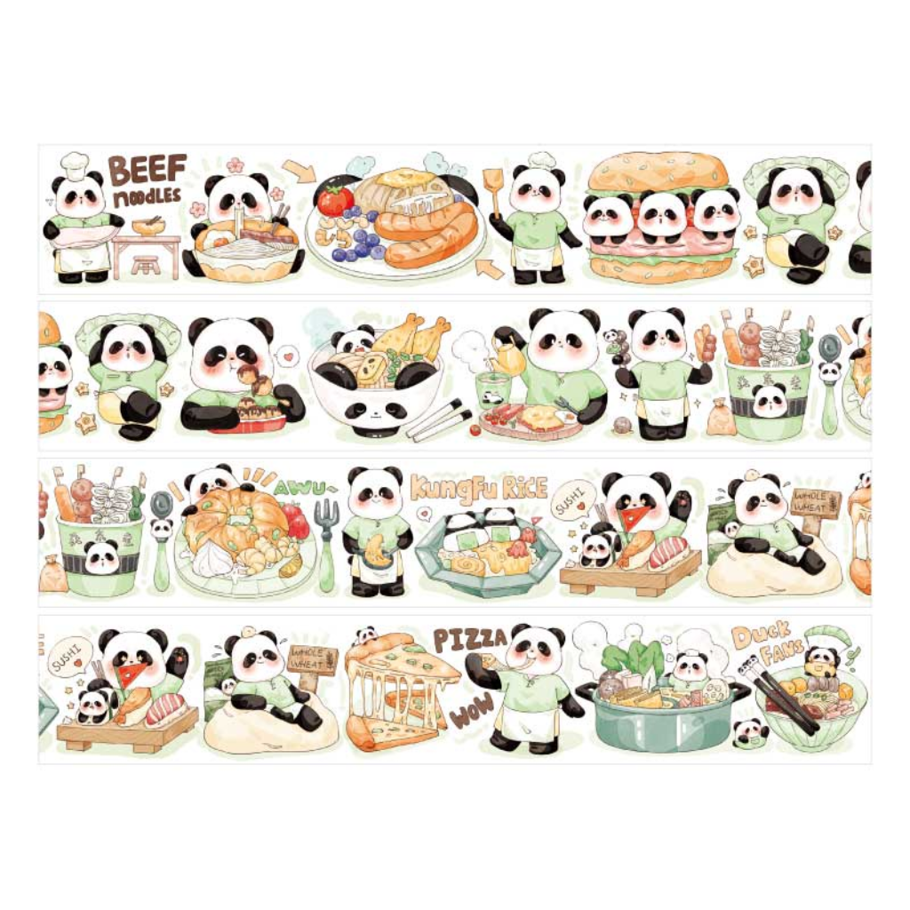 Cute Animals Snack 90cm Washi Sampler