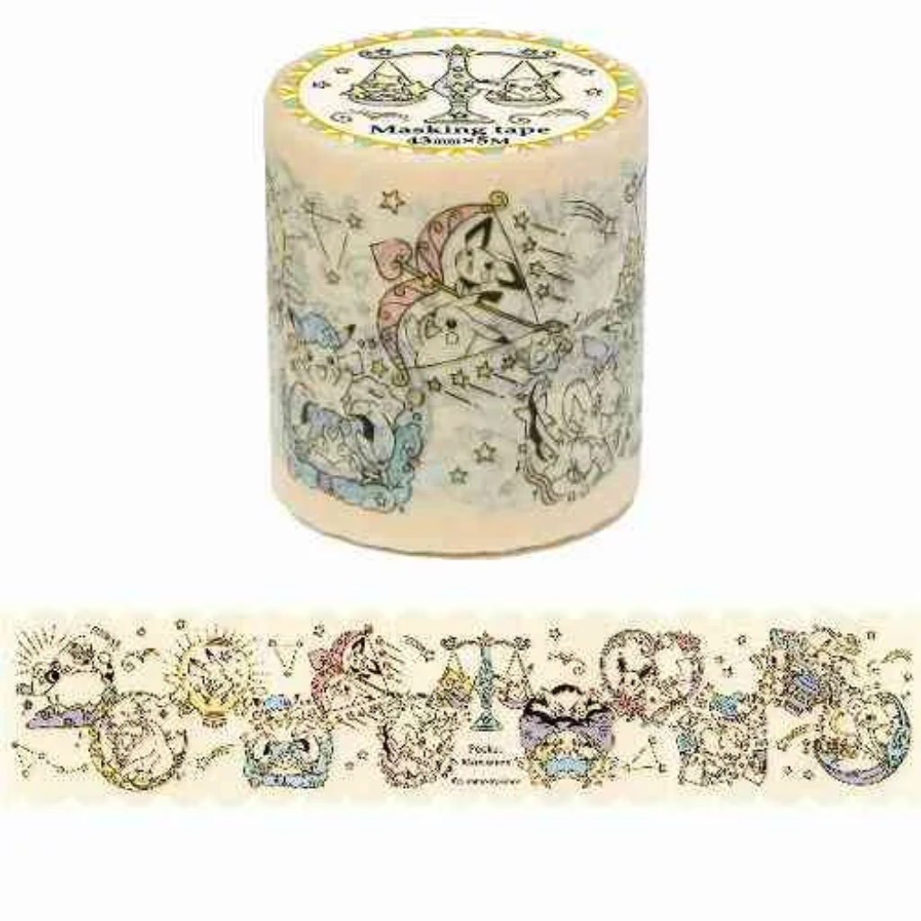 Showa Note Masking Tape Pokemon Pocket Monster Characters