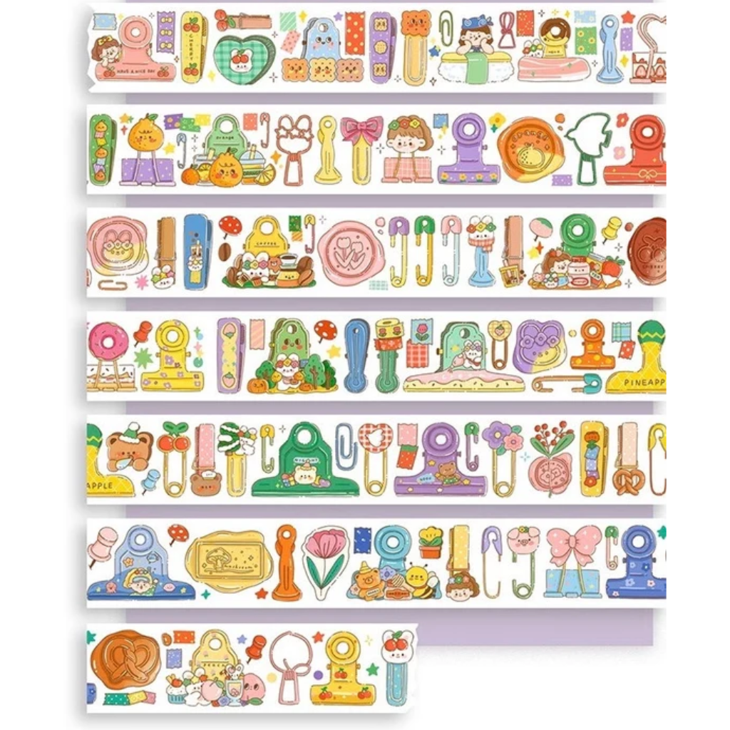 Orange Studio Clips Washi Sampler