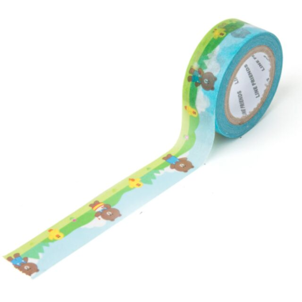 Line Friends Brown And Sally Masking Tape