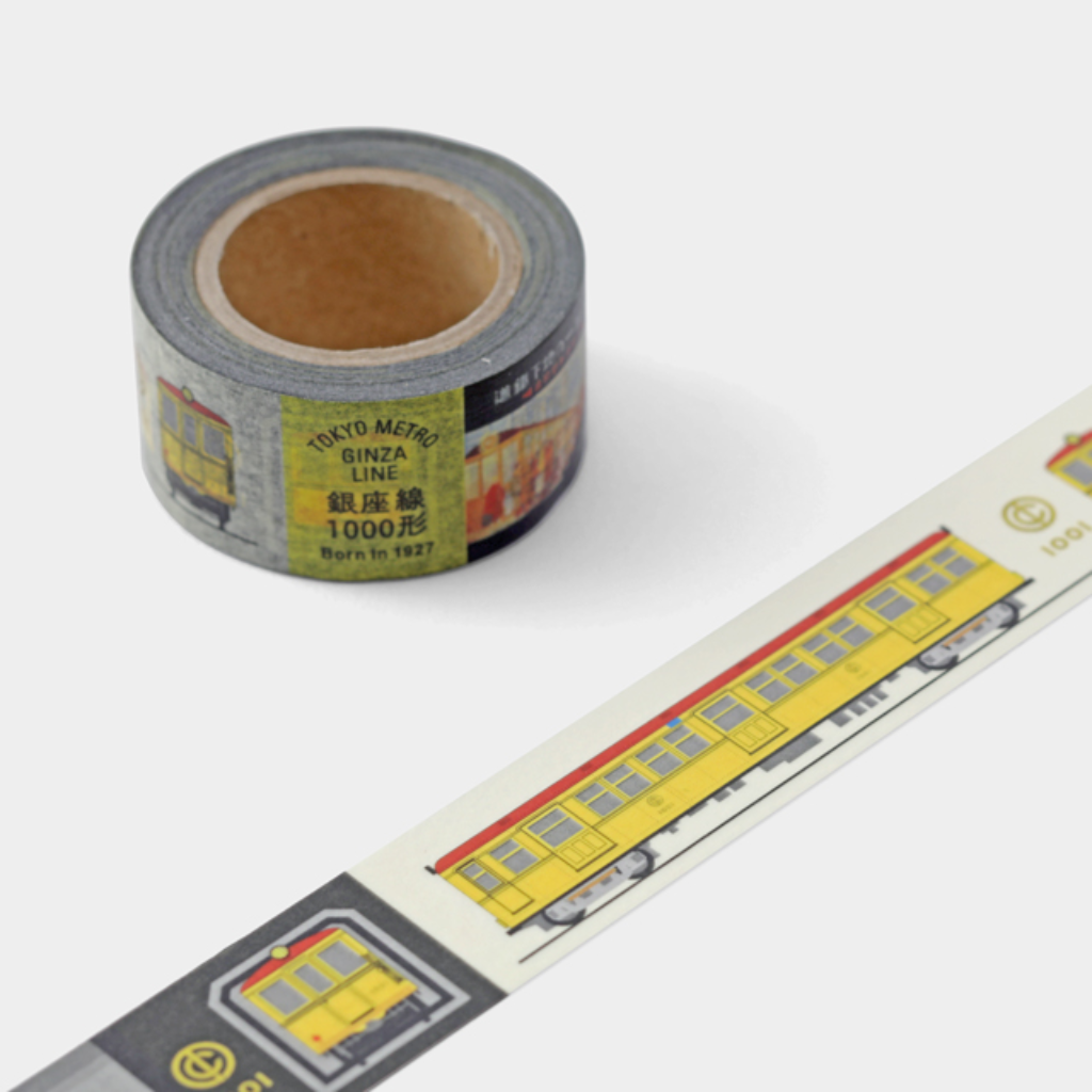 Traveler&#39;s Factory Tokyo Metro Ginza Line 1000 Series Masking Tape