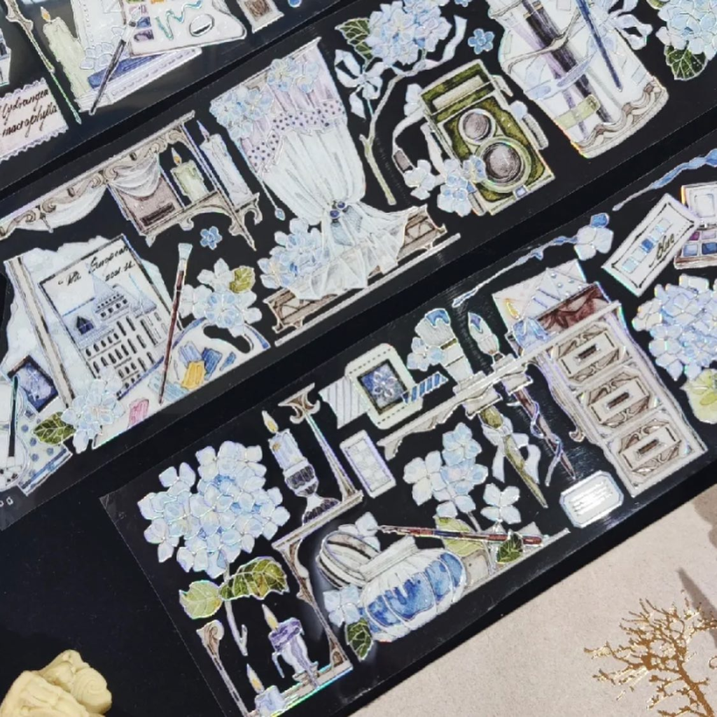 Blue Hydrangea 100cm PET Sampler