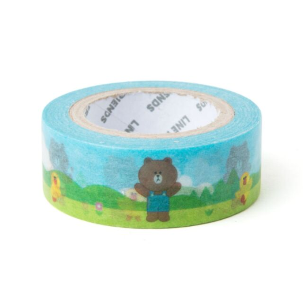 Line Friends Brown And Sally Masking Tape