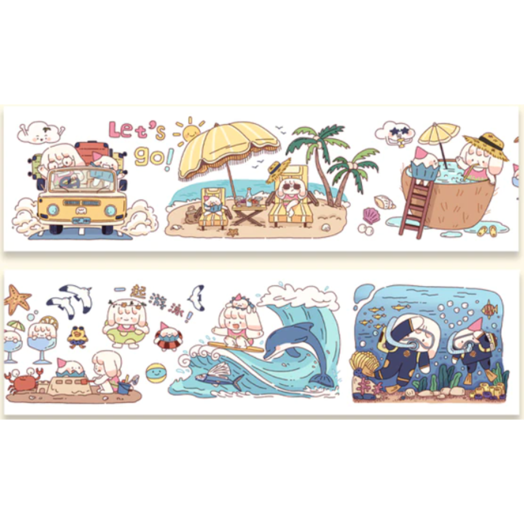 Half A Tomato 100cm Washi Sampler