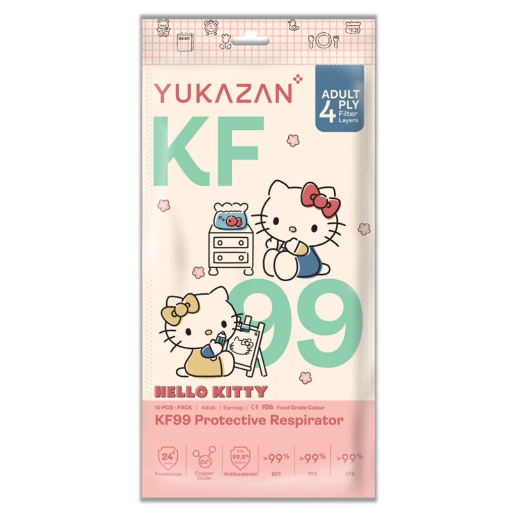 Yukazan KF99 Adult Kitty Family Medical Mask 10 Pcs