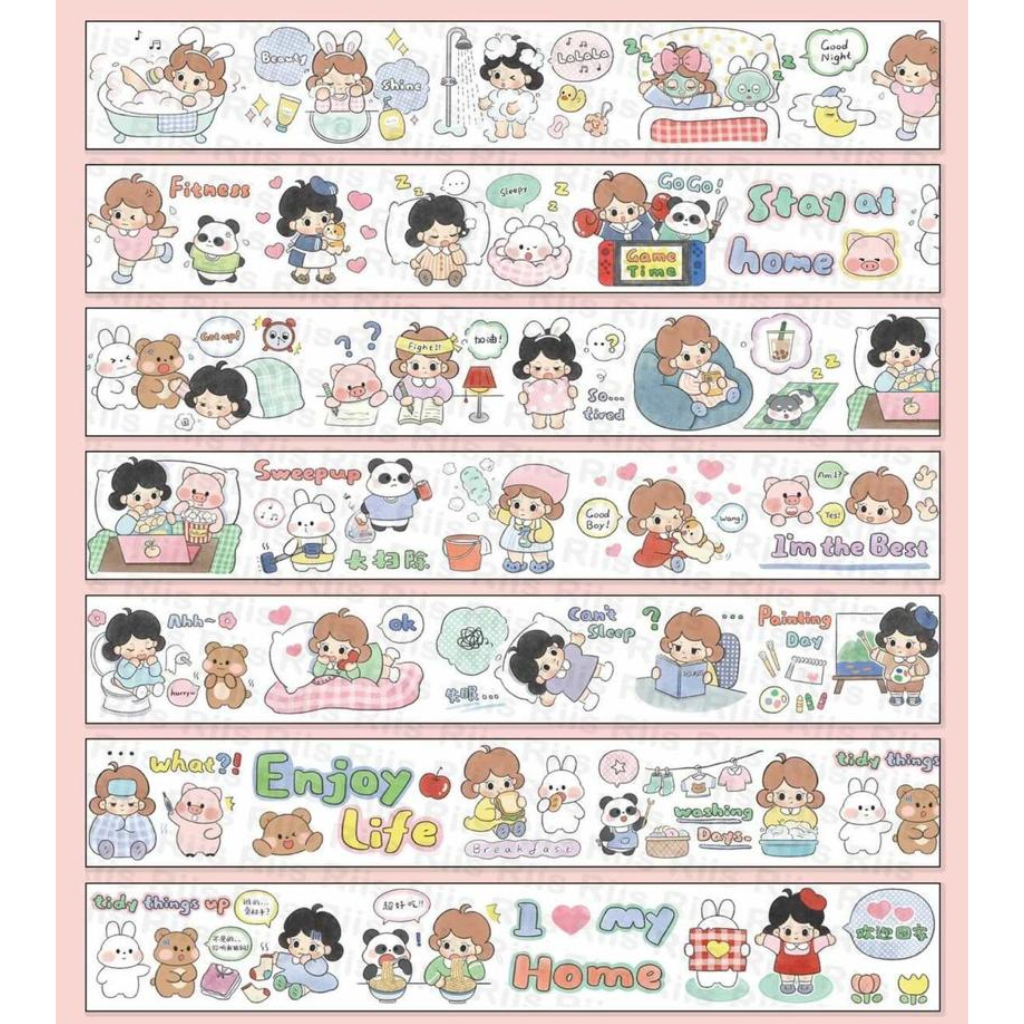 Riis Riis Washi Sampler I Love My Home