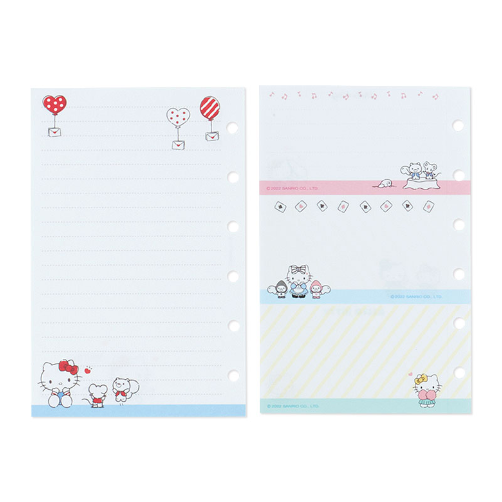 Sanrio Hello Kitty 2023 Personal Organizer Refill Set