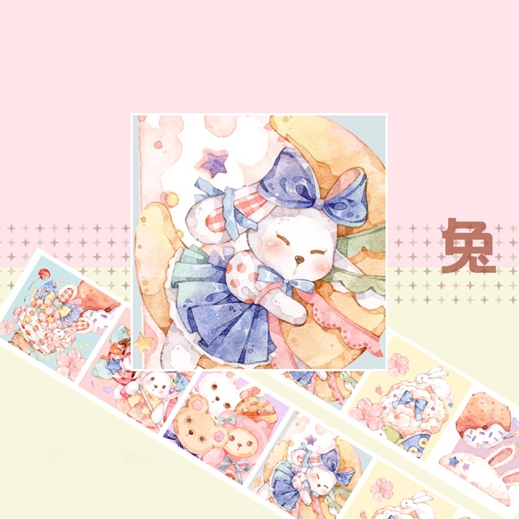 Cute Bunny Sealing Sticker Sampler