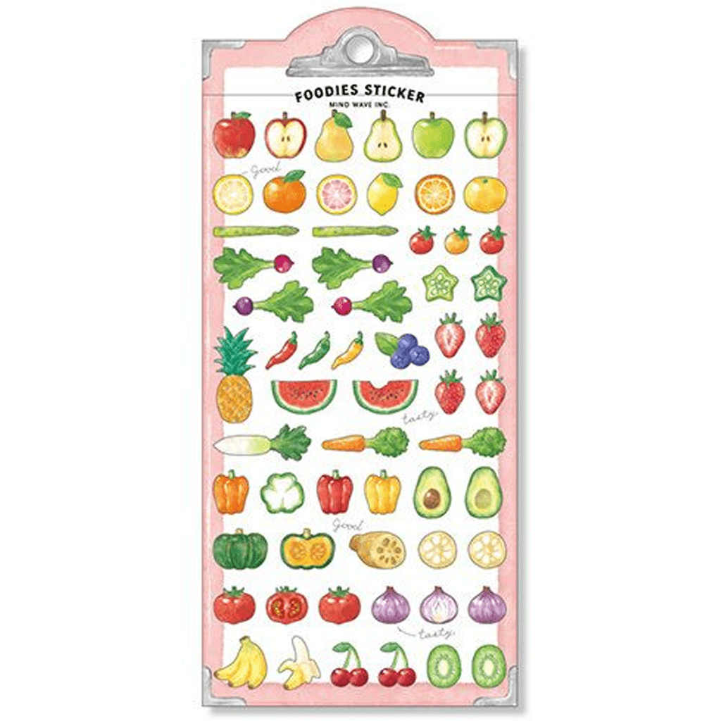 Mind Wave Foodies Sticker - Fruits And Vegetables