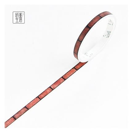 Masking Tape For Planner Brick Pattern