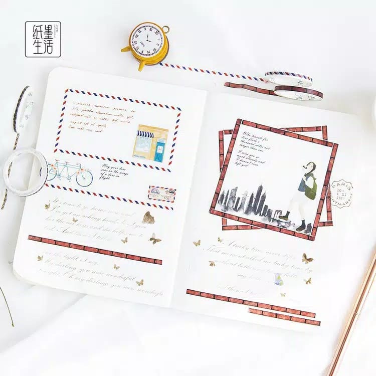 Masking Tape For Planner Brick Pattern