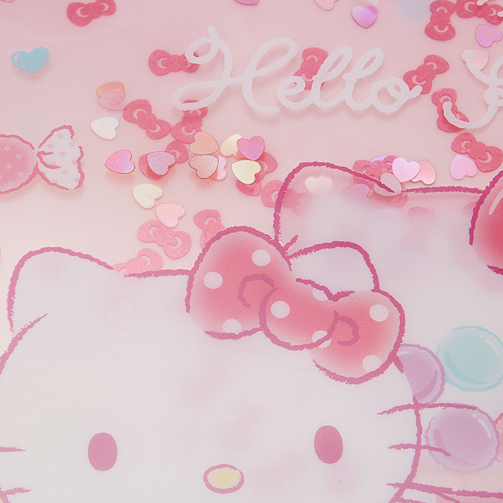 Sanrio Hello Kitty Sequins A4 Spread Clear File