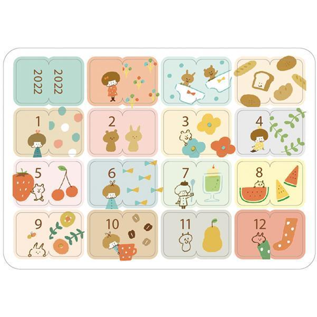 Greeting Life Mizutama Custom Diary Stickers 2022 A5