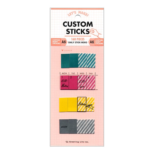 Custom Sticks A6 Daily Stick Memo