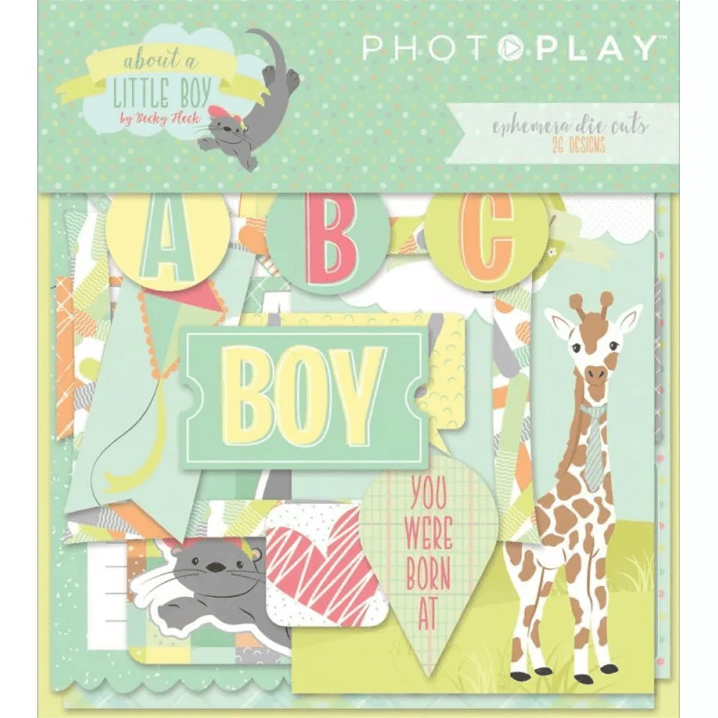 Photoplay Paper About A Little Boy Ephemera Die-Cuts