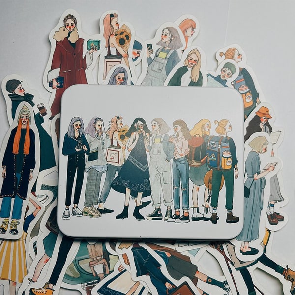 La Dolce Vita Tin Box Sticker Set 30 - The Adventure Begins