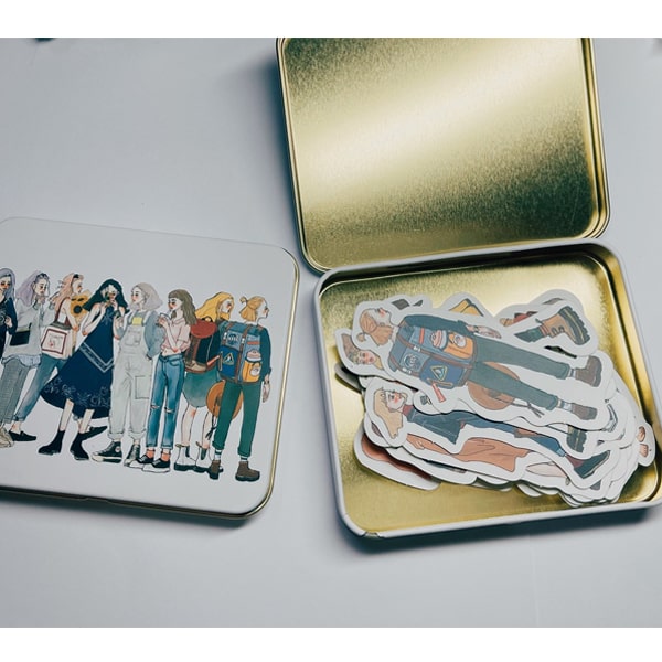 La Dolce Vita Tin Box Sticker Set 30 - The Adventure Begins