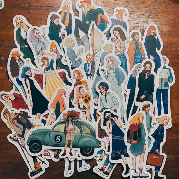 La Dolce Vita Tin Box Sticker Set 30 - The Adventure Begins