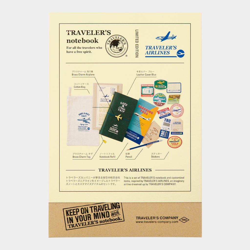 Traveler&#39;s Notebook Limited Edition Set Airline