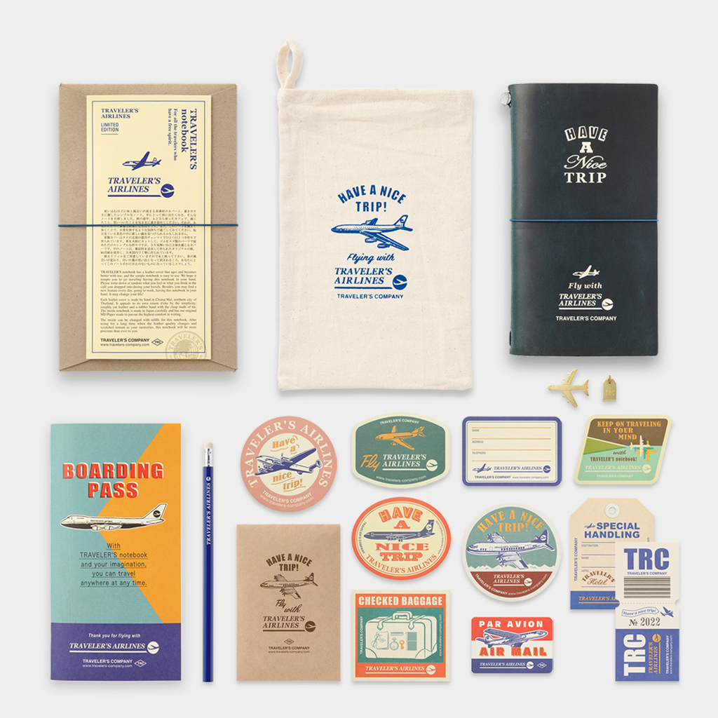 Traveler&#39;s Notebook Limited Edition Set Airline