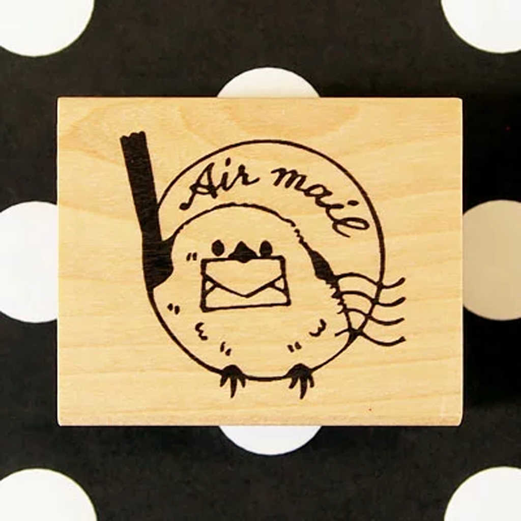 Tsubu An Rubber Stamp Shimaenaga Air Mail