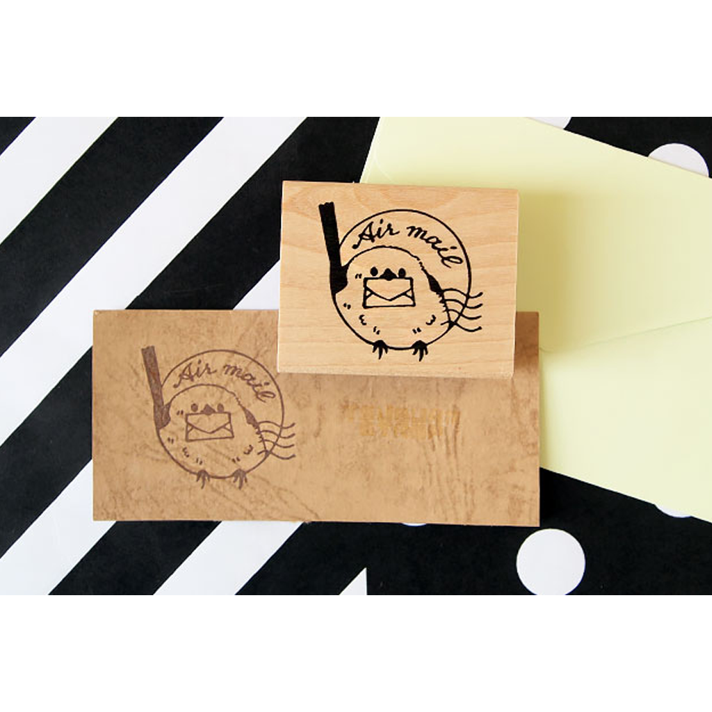 Tsubu An Rubber Stamp Shimaenaga Air Mail