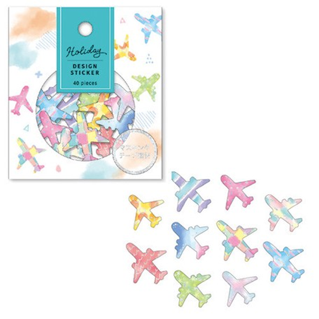 Mind Wave Holiday Design Sticker Airplane