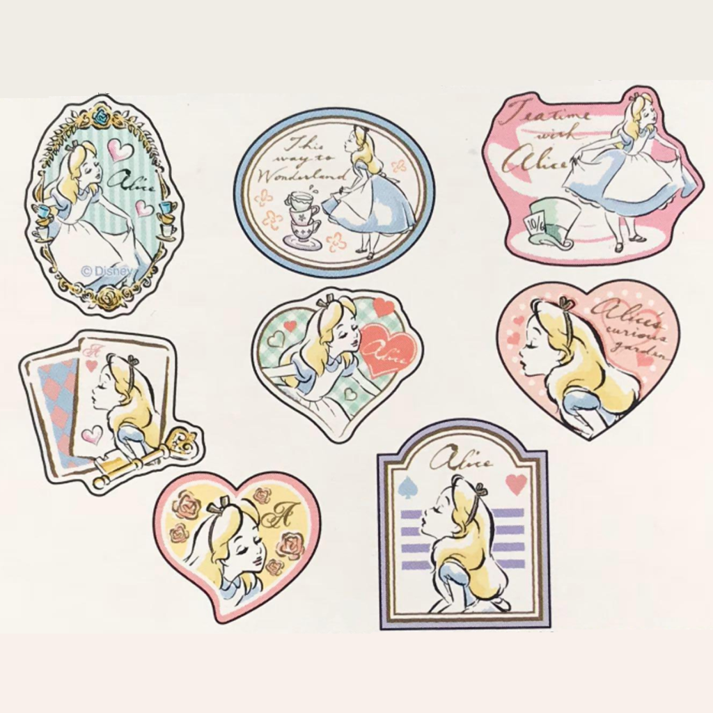 Disney Flake Sticker Alice In Wonderland