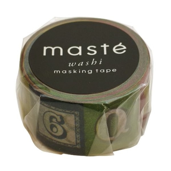 Maste Masking Tape - Alphabet & Number