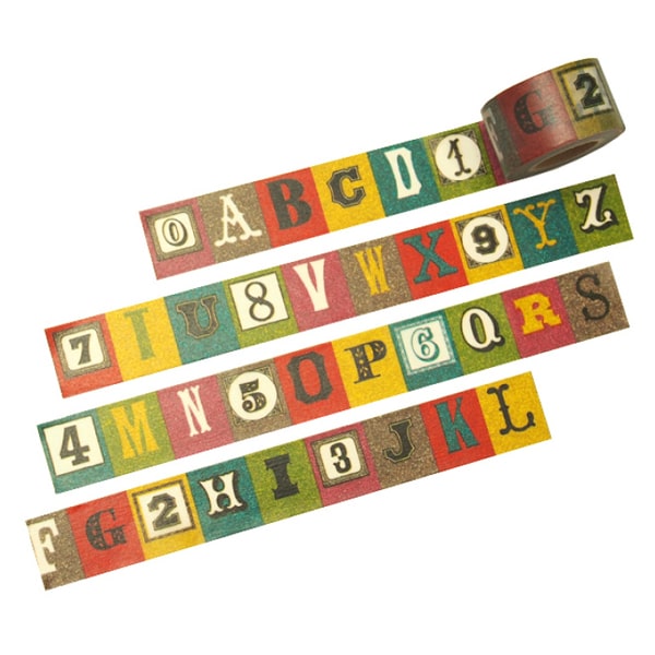 Maste Masking Tape - Alphabet &amp; Number