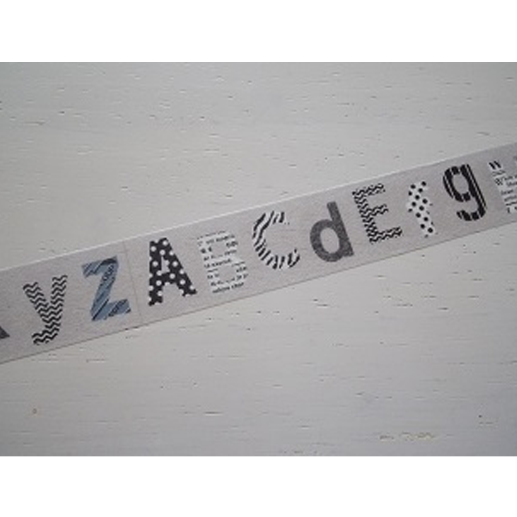 Alphabet Masking Tape