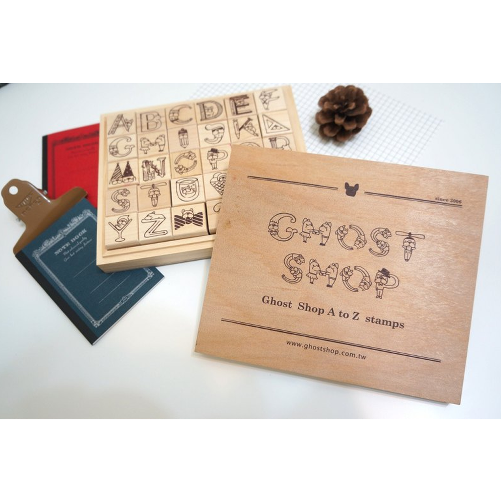 Ghost Shop Rubber Stamp - Limited English Letters