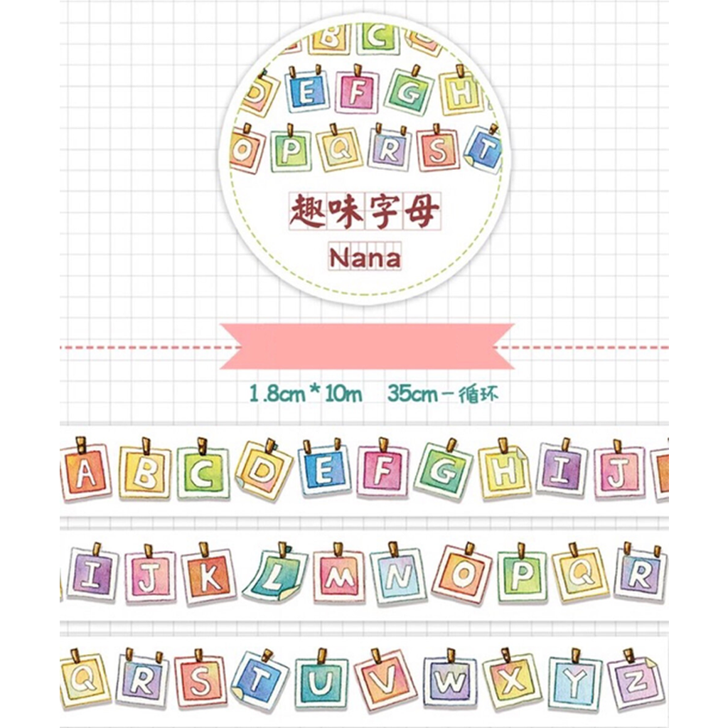 Nana Fun Letters Masking Tape