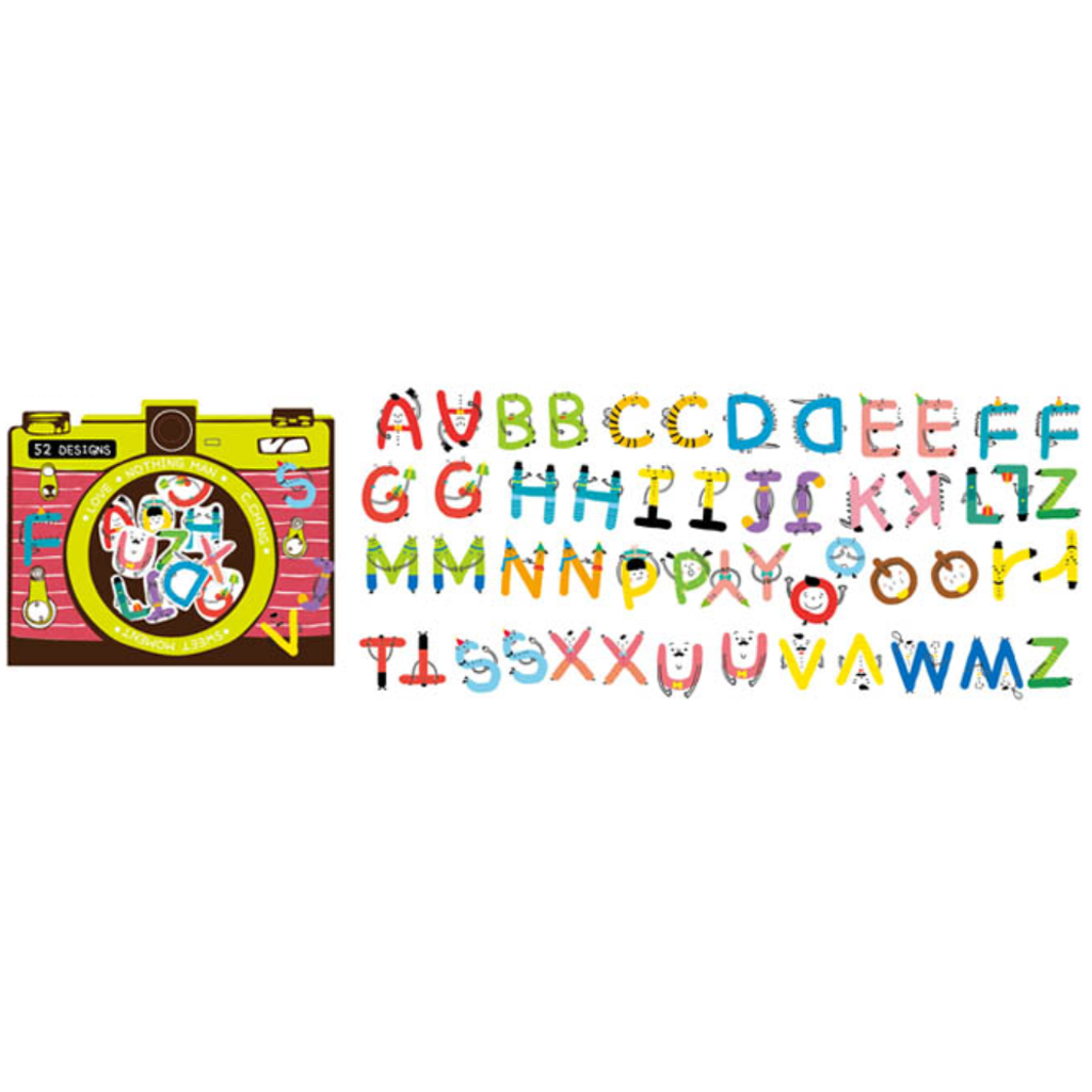 C.Ching Decorative Flake Sticker Alphabet