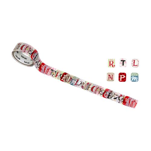 Bande Masking Roll Sticker Petit Alphanumeric