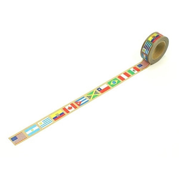 Tokyo Cart Masking Tape - World Flags Americas
