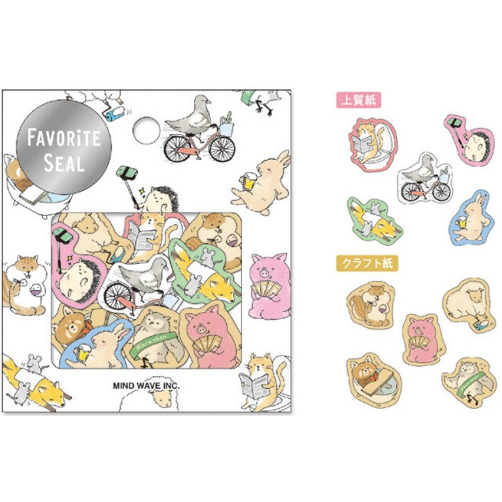 Mind Wave Daily Life of Animals Favorite Seal Flake Sticker