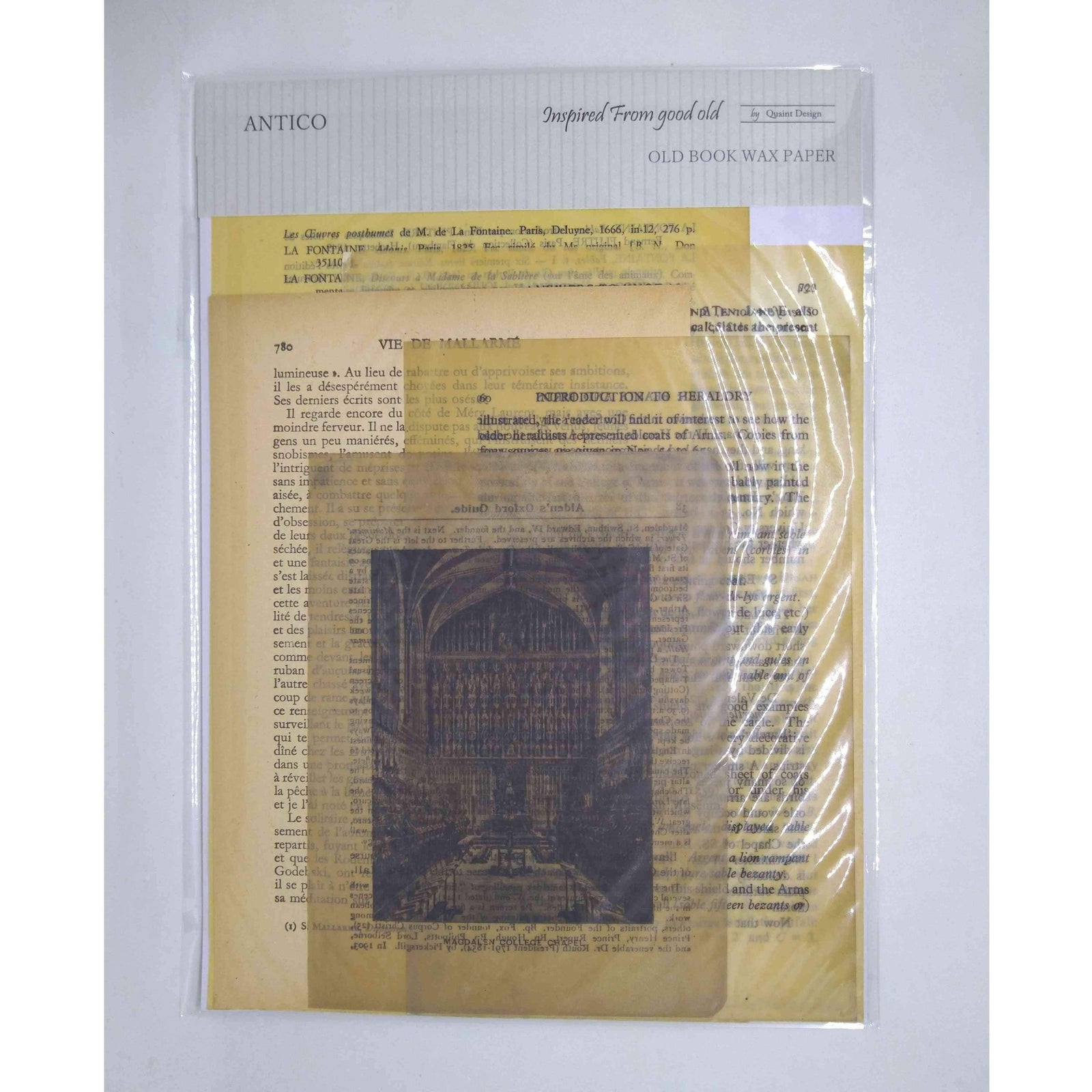 Antico Old Book Wax Paper B