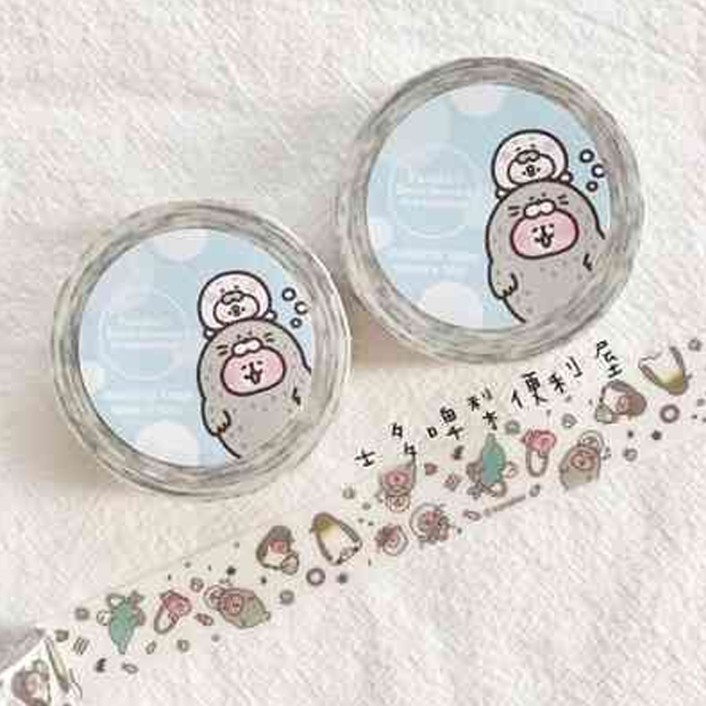 Masking Tape Kanahei Small Animals in Aquarium Penguin