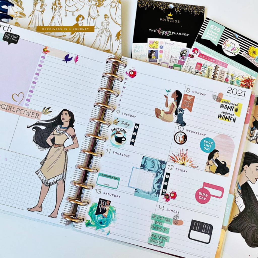 Happy Planner Disney Princess Strong At Heart Large Icons Stickers