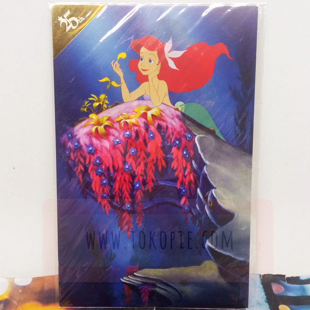 Disney 25th Anniversary Ariel Postcard