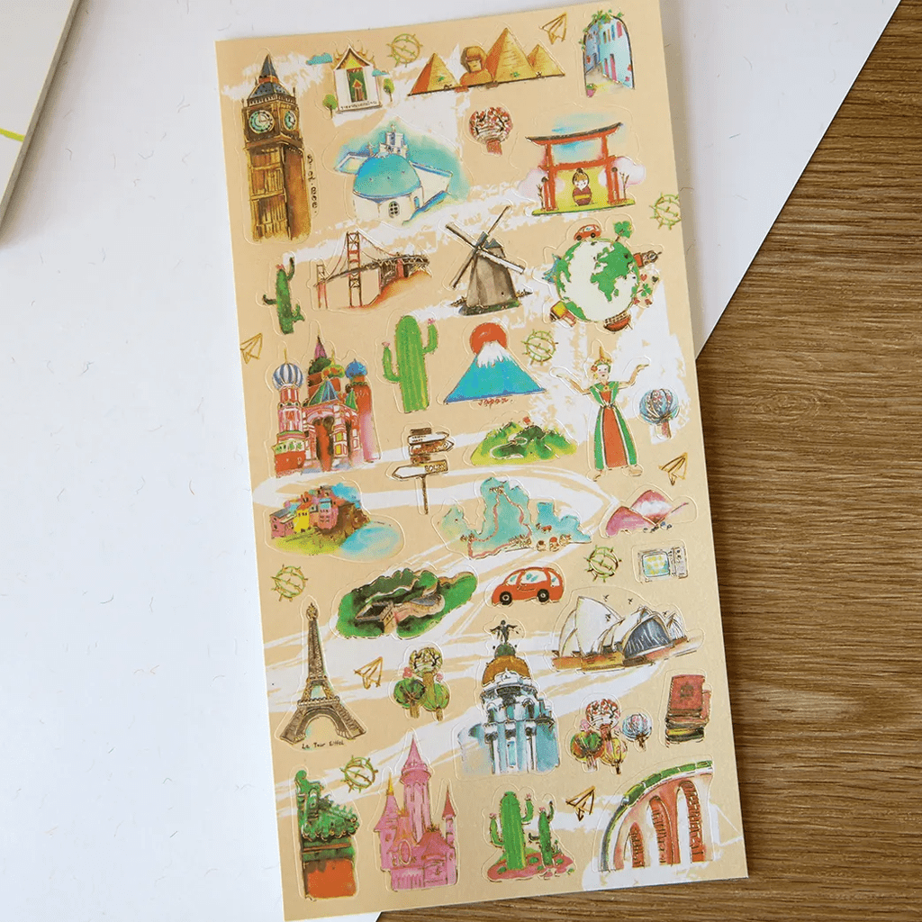 Nekoni Glitter &amp; Elegant Sticker - Tourist Attraction