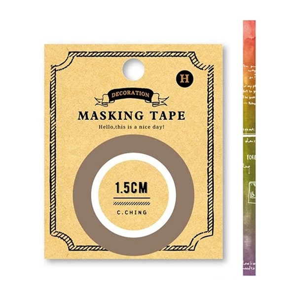 Simple Life Retro Map Paper Tape - Autumn Breath