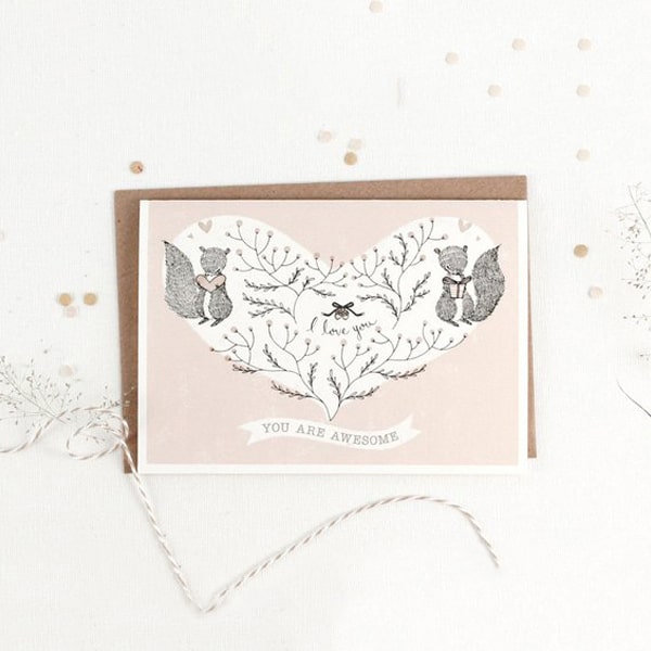 Whimsy Whimsical Greeting Card - You Are Awesome