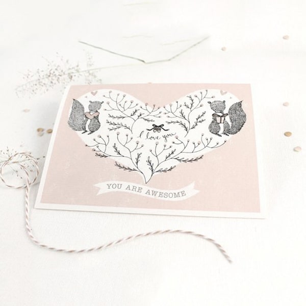 Whimsy Whimsical Greeting Card - You Are Awesome