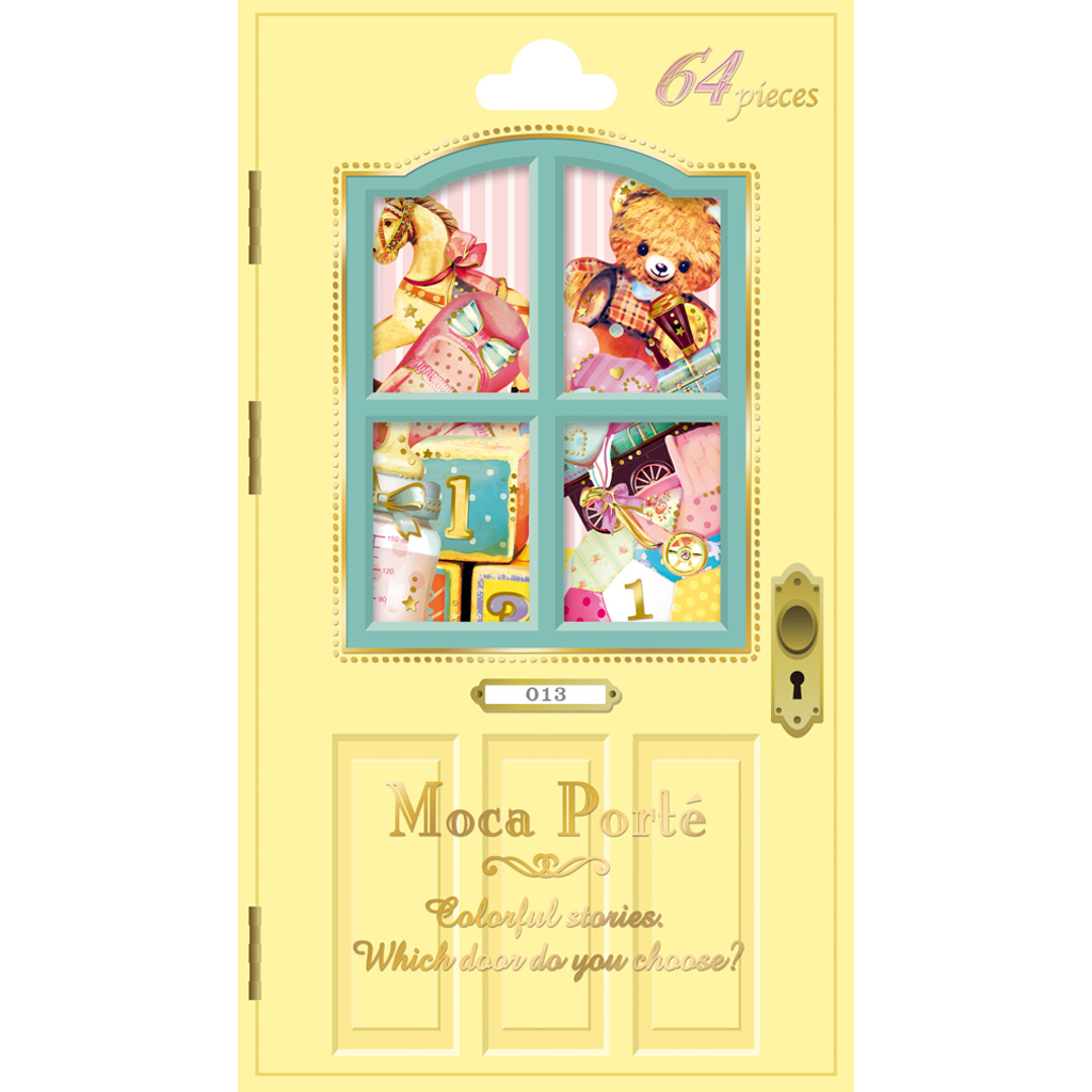 Q-Lia Flake Seal Sticker Moca Porte Baby
