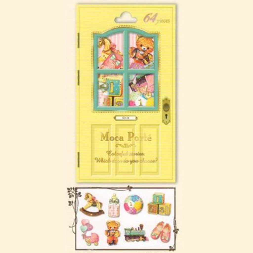 Q-Lia Flake Seal Sticker Moca Porte Baby